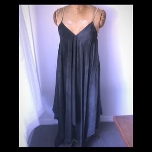 NWT Koch Organic long dress with leather straps.